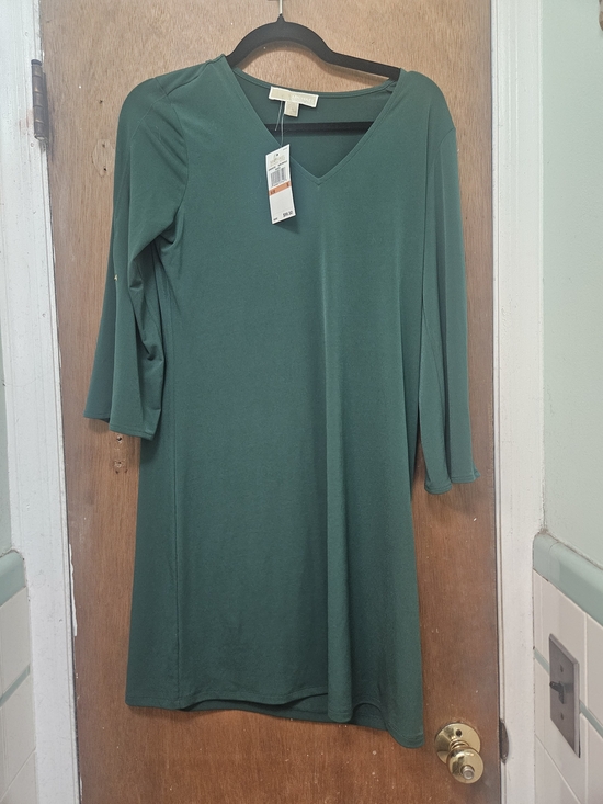 MICHAEL Michael Kors Dresses & Skirts - Michael Kors Dark Green V-Neck Tunic Dress